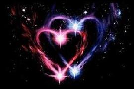 Pink and Blue heart intertwined