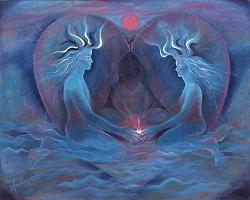 twinflame lovers heart connecting energy